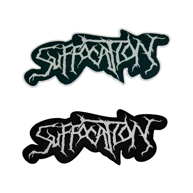 suffocation-logo-patch-tiss-oversize-bordure-noire image 1