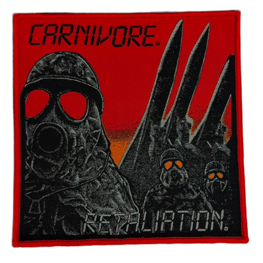 783punx-carnivore-retaliation-patch-tiss-bordure-rouge image 2