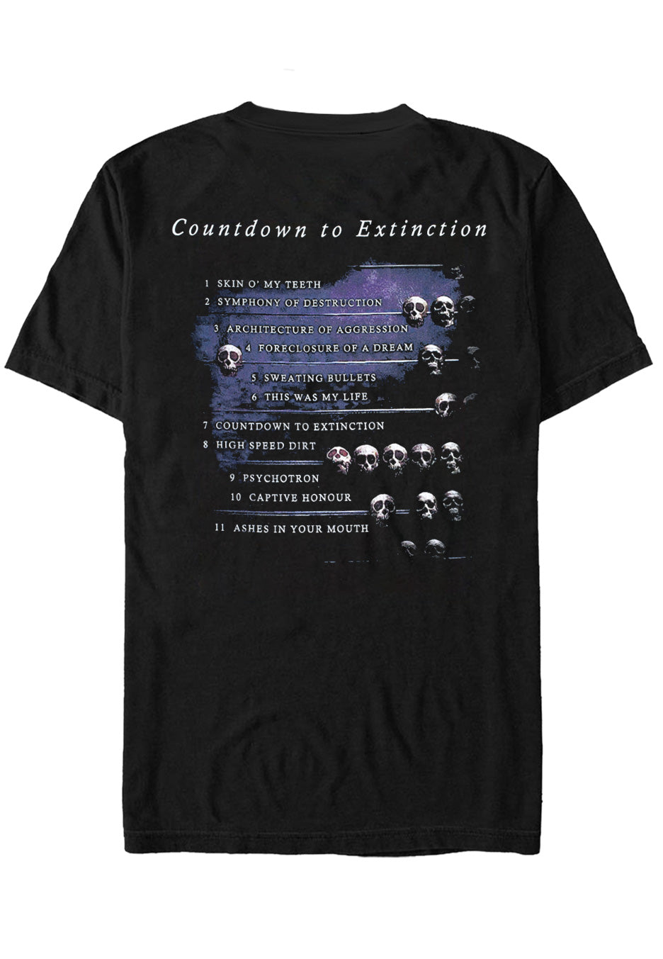 megadeth-countdown-t-shirt-homme-noir-taille-l image 2