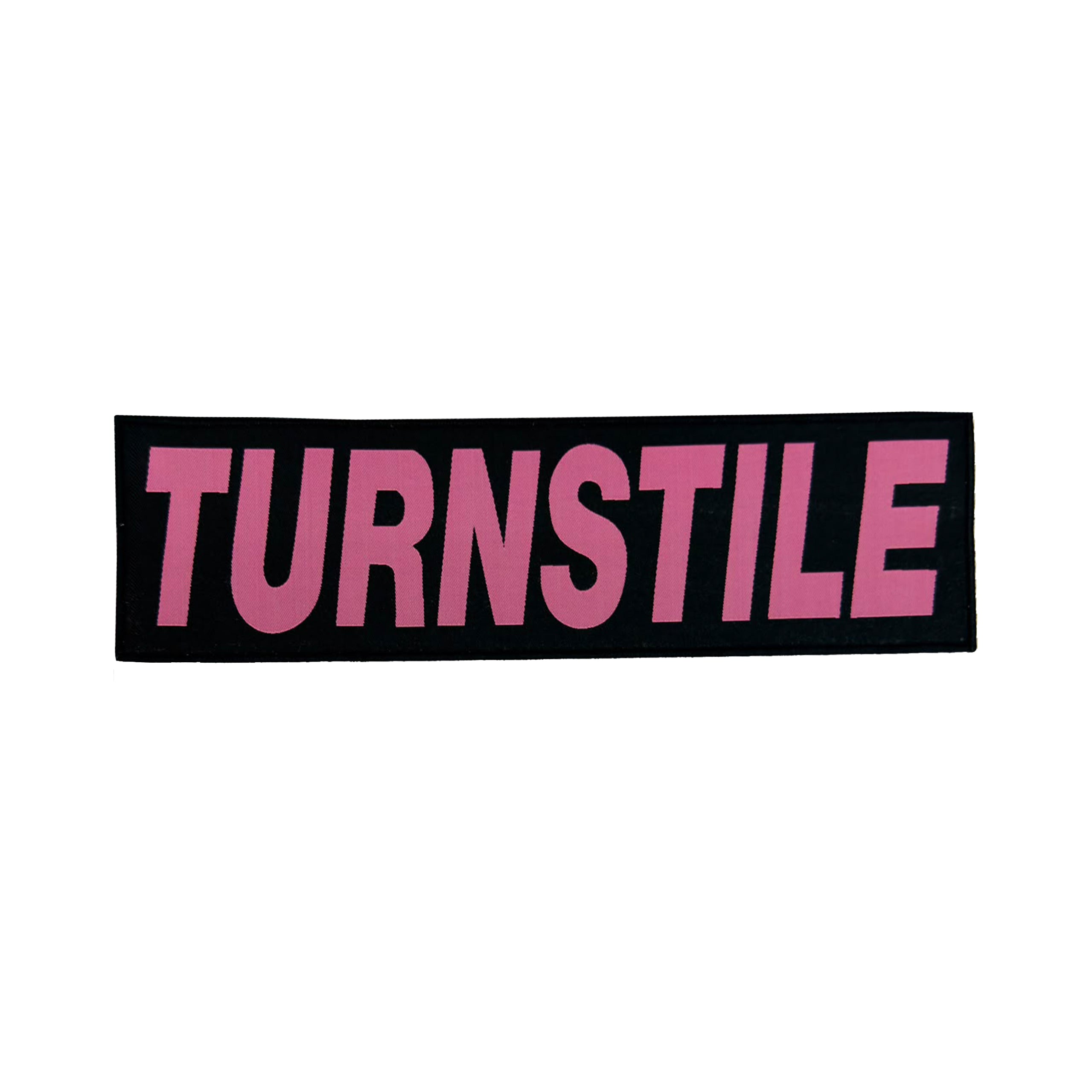 turnstile-logo-patch-tiss-oversized-bordure-noire-30-cm image 2