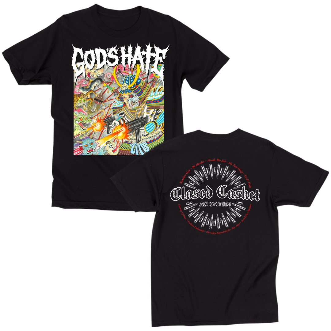 closed-casket-activities-god-s-hate-album-cover-t-shirt-noir-coton image 1