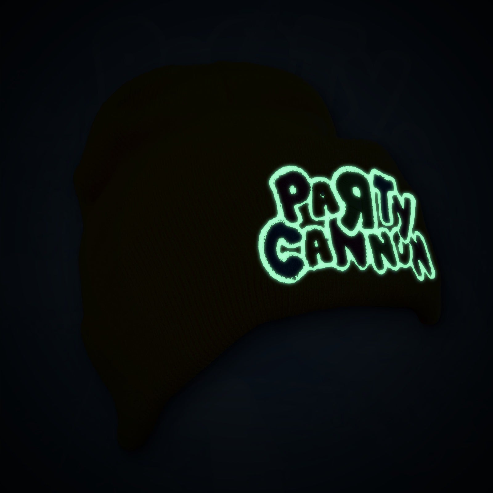 party-cannon-logo-bonnet-orange-phosphorescent-logo-brod image 2
