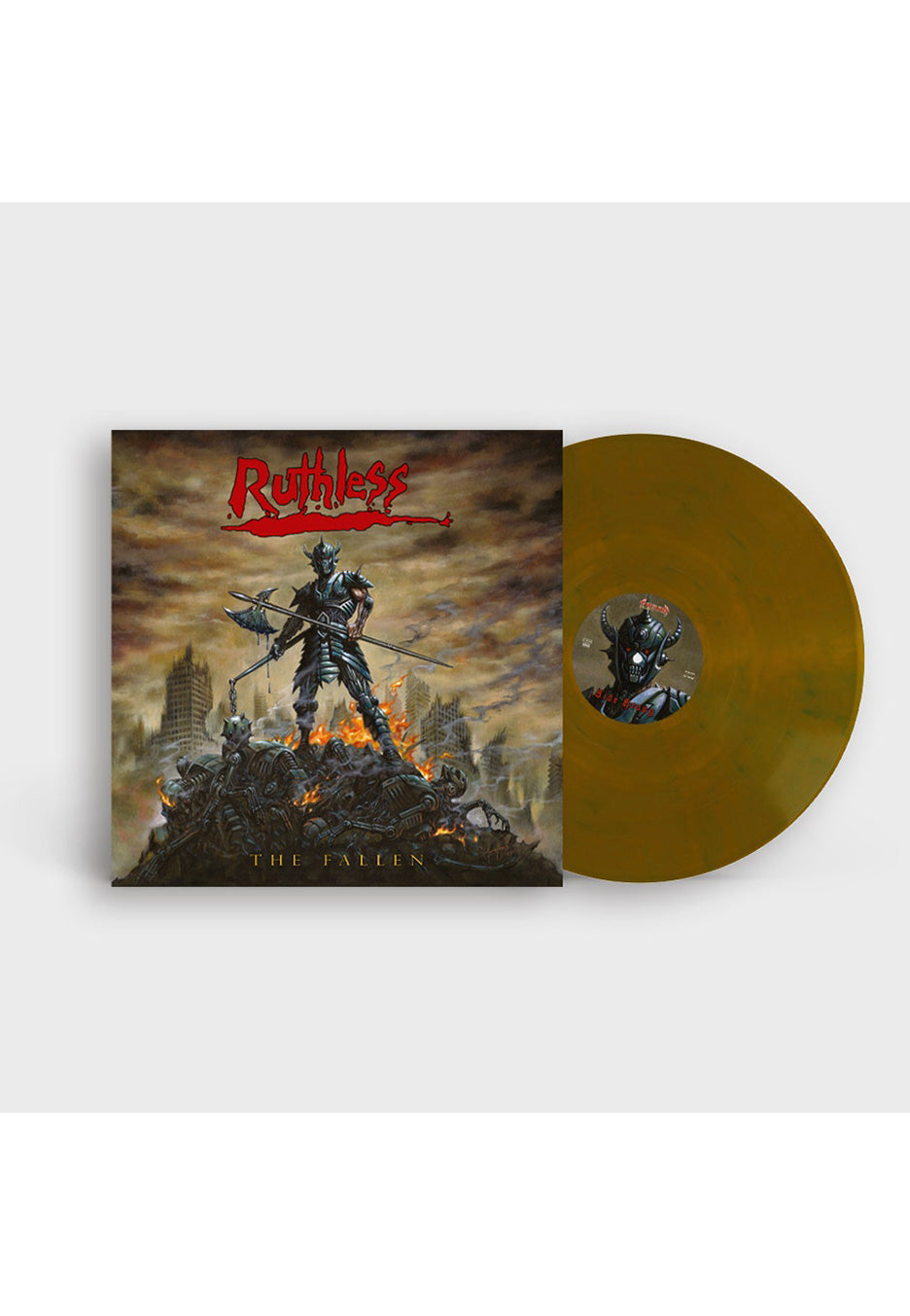 ruthless-the-fallen-vinyle-lp-marbr-orange-bleu-heavy-metal image 1