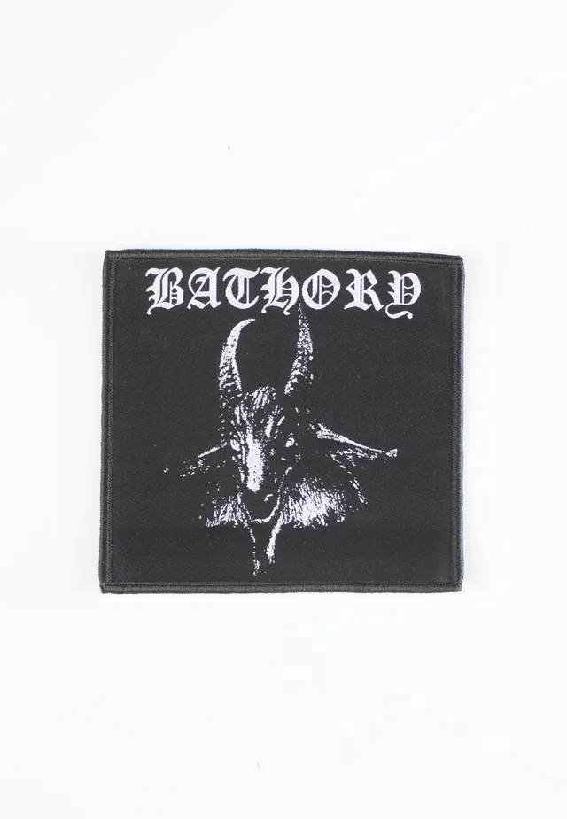 bathory-goat-patch-cusson-noir-taille-unique image 1