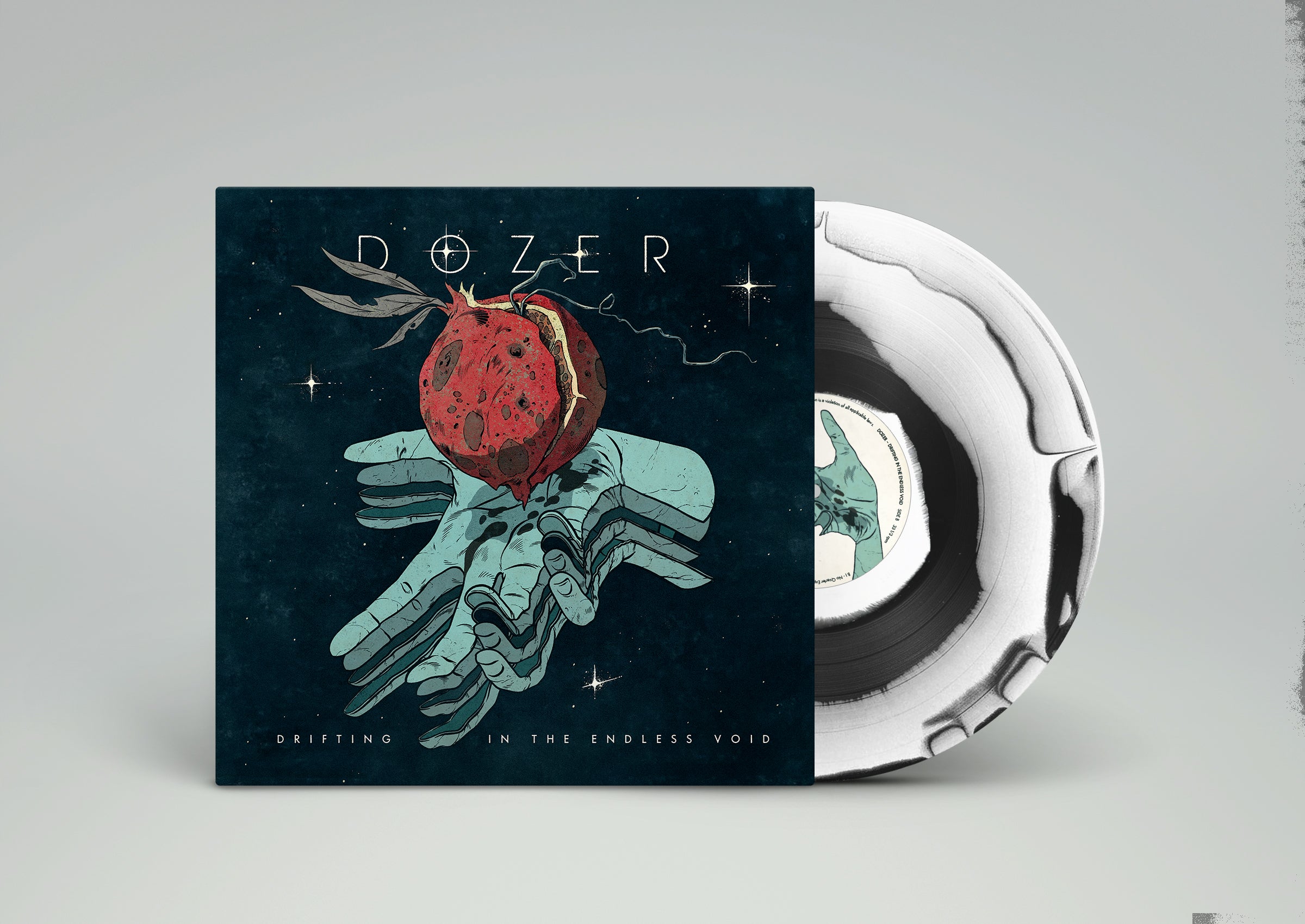 dozer-drifting-in-the-endless-void-vinyle-lp-blanc-noir image 1