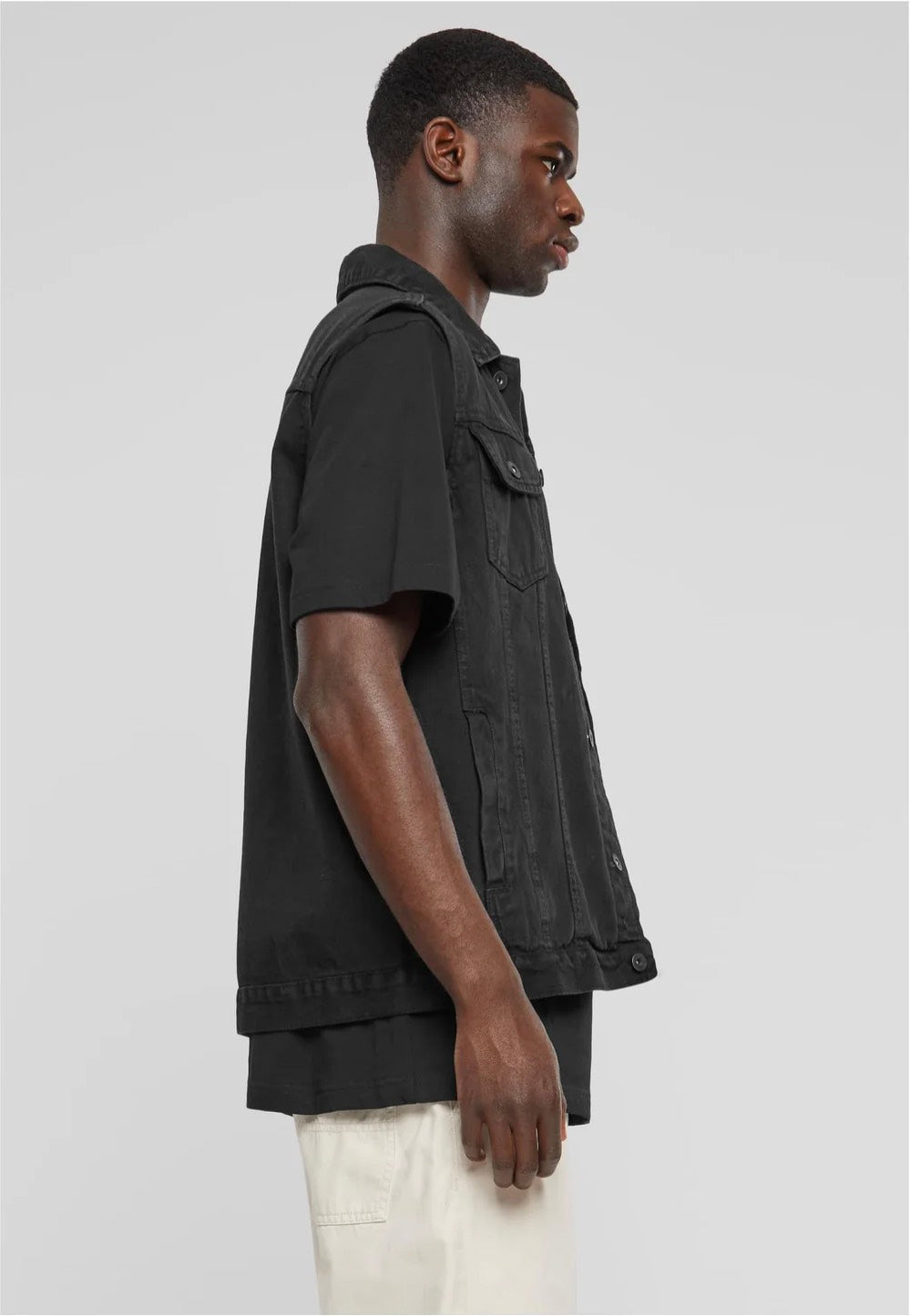 urban-classics-denim-black-dark-gilet-jean-noir-taille-l image 7