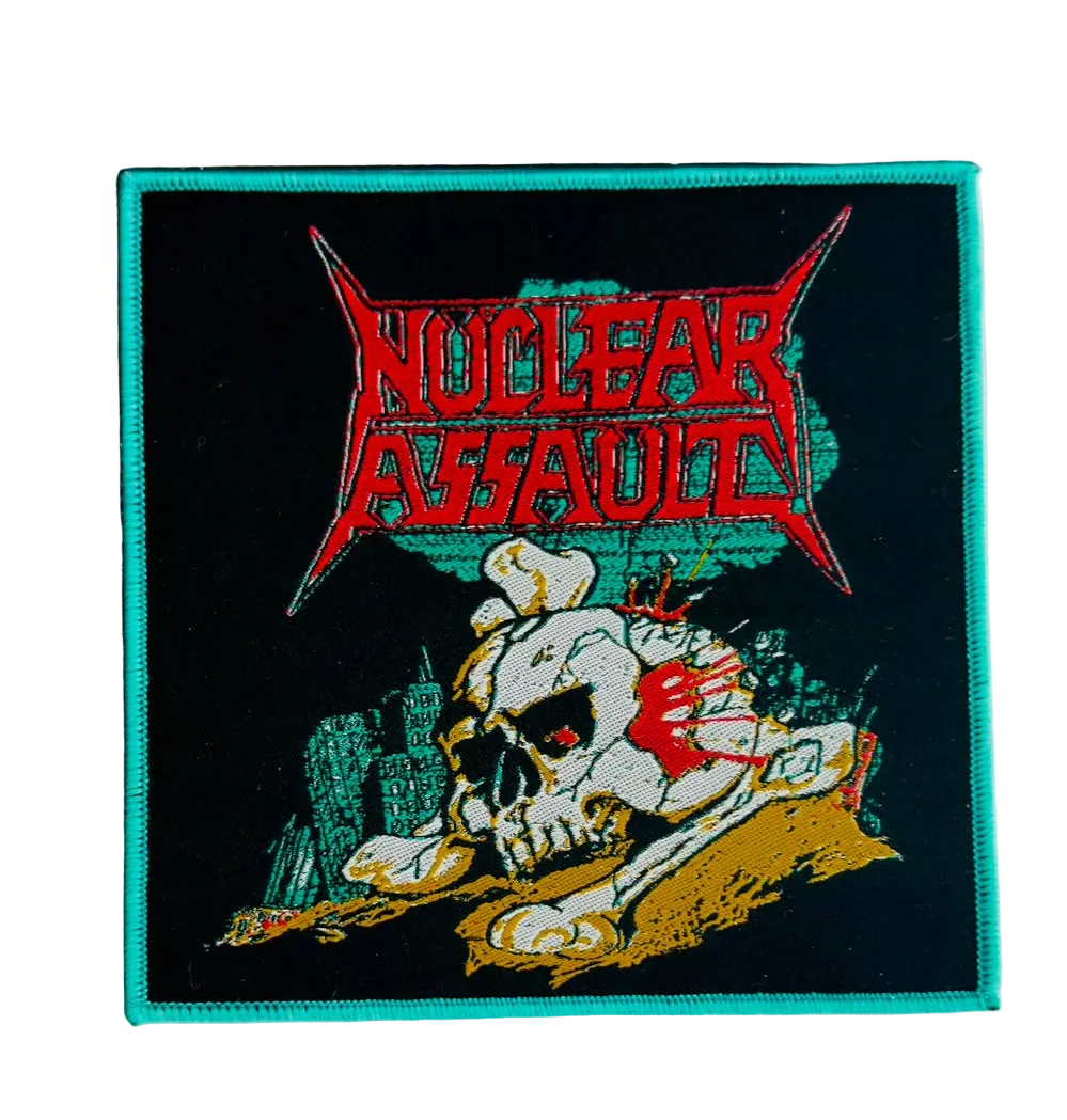 nuclear-assault-handle-with-care-patch-tiss-bordure-noire-1991 image 8