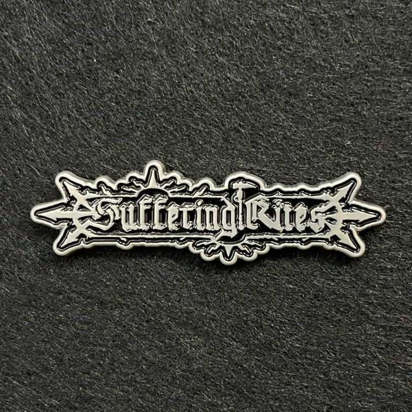 suffering-rites-pin-s-metal-logo-mail image 1