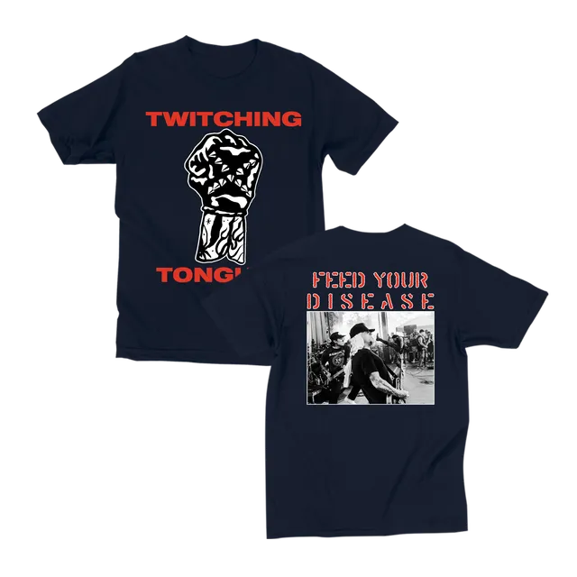 closed-casket-twitching-tongues-feed-your-disease-t-shirt-coton image 1
