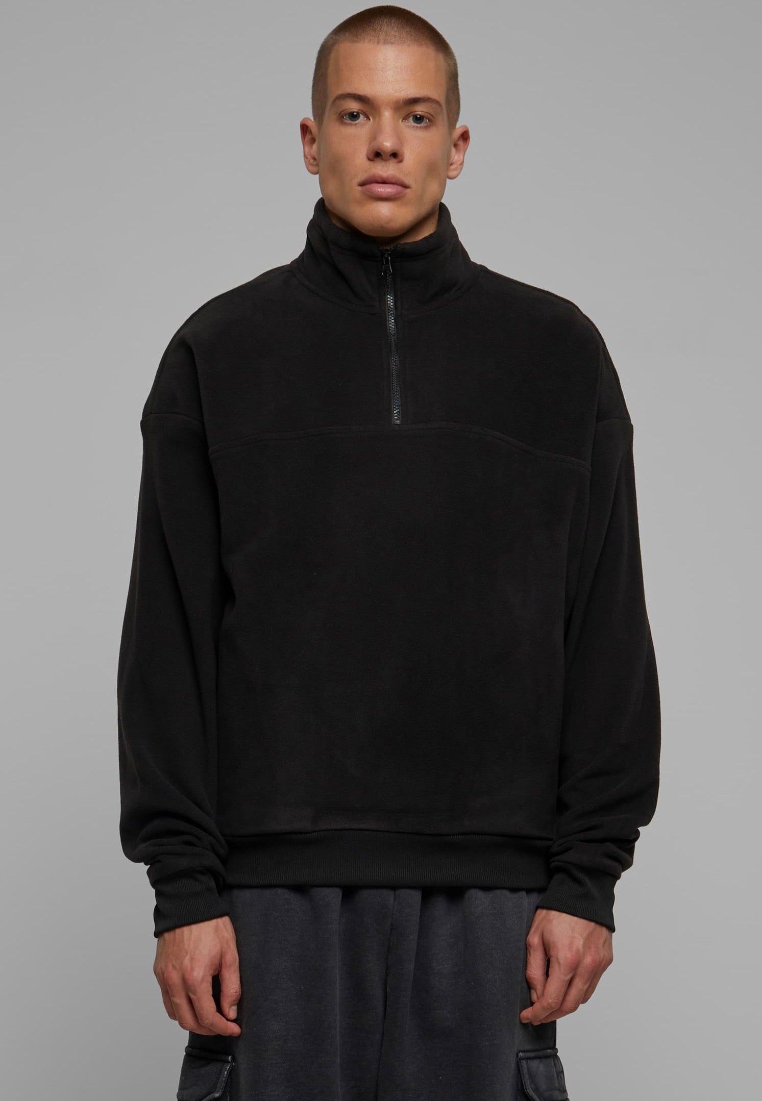urban-classics-basic-polar-fleece-pull-noir-s-3xl image 1