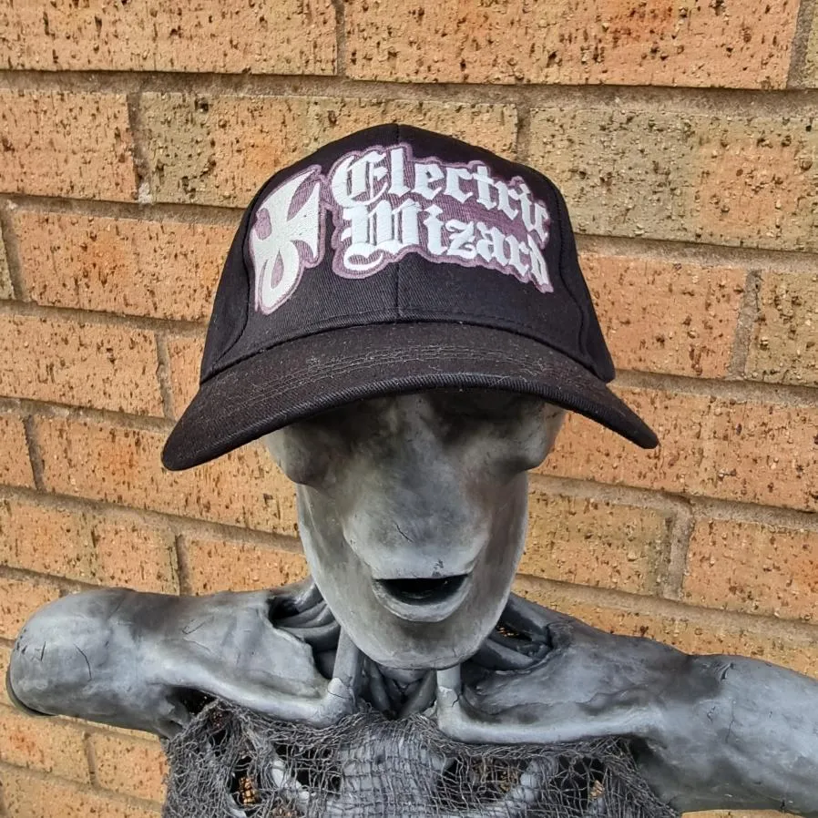 electric-wizard-logo-casquette-baseball-phosphorescente-blanche image 1