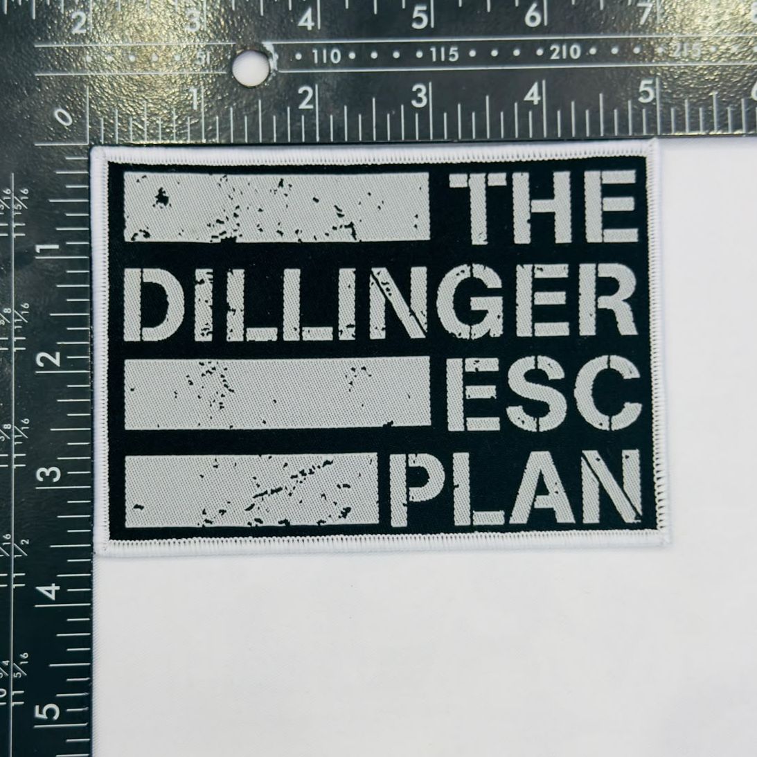 dillinger-escape-plan-logo-patch-tiss-bordure-noire image 5