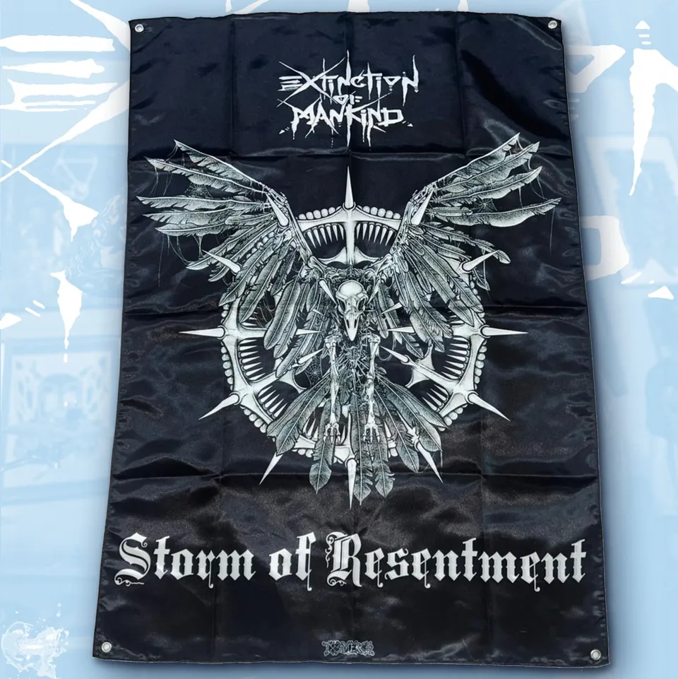 extinction-of-mankind-storm-of-resentment-drapeau-100x70 image 1