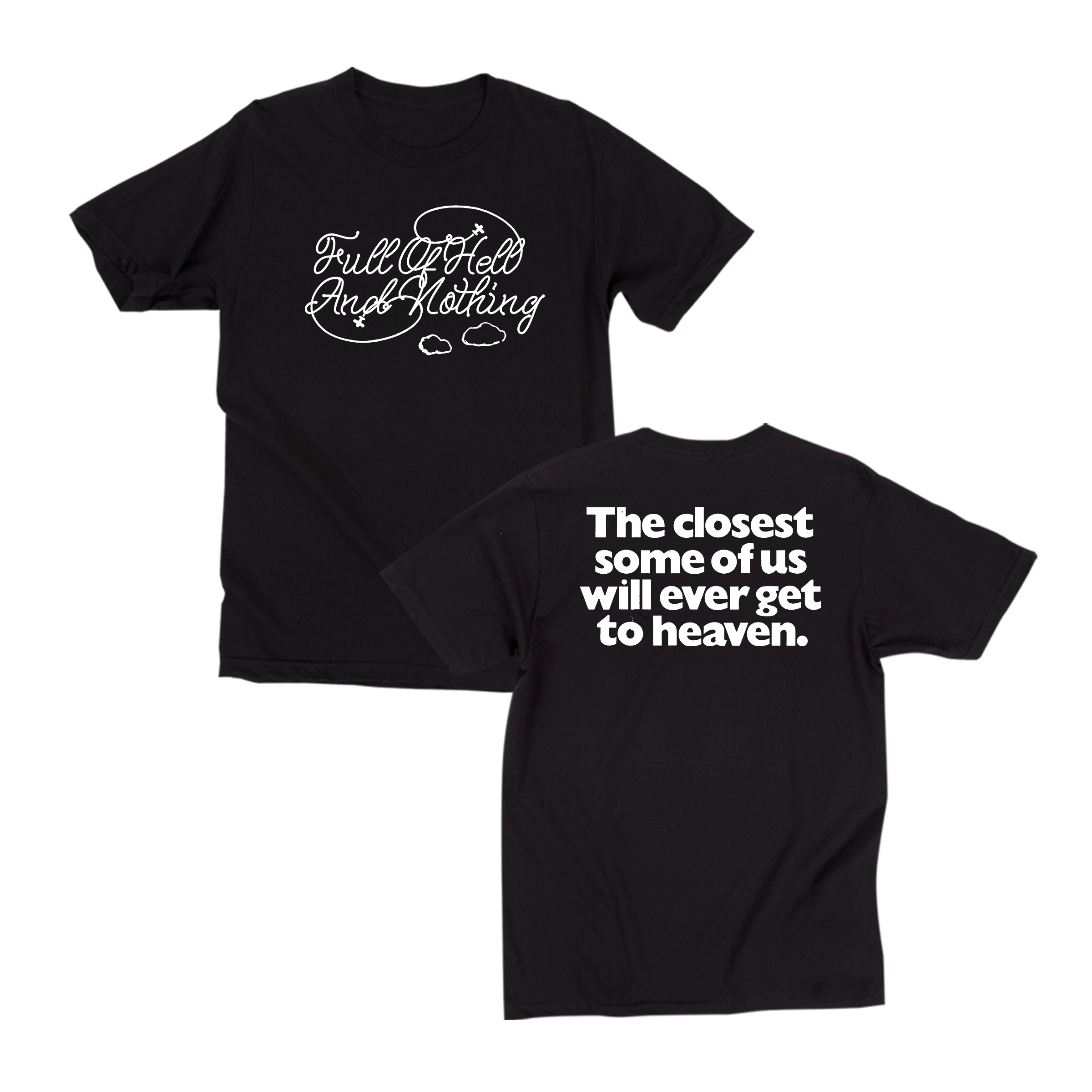 full-of-hell-nothing-heaven-t-shirt-noir-taille-l image 1