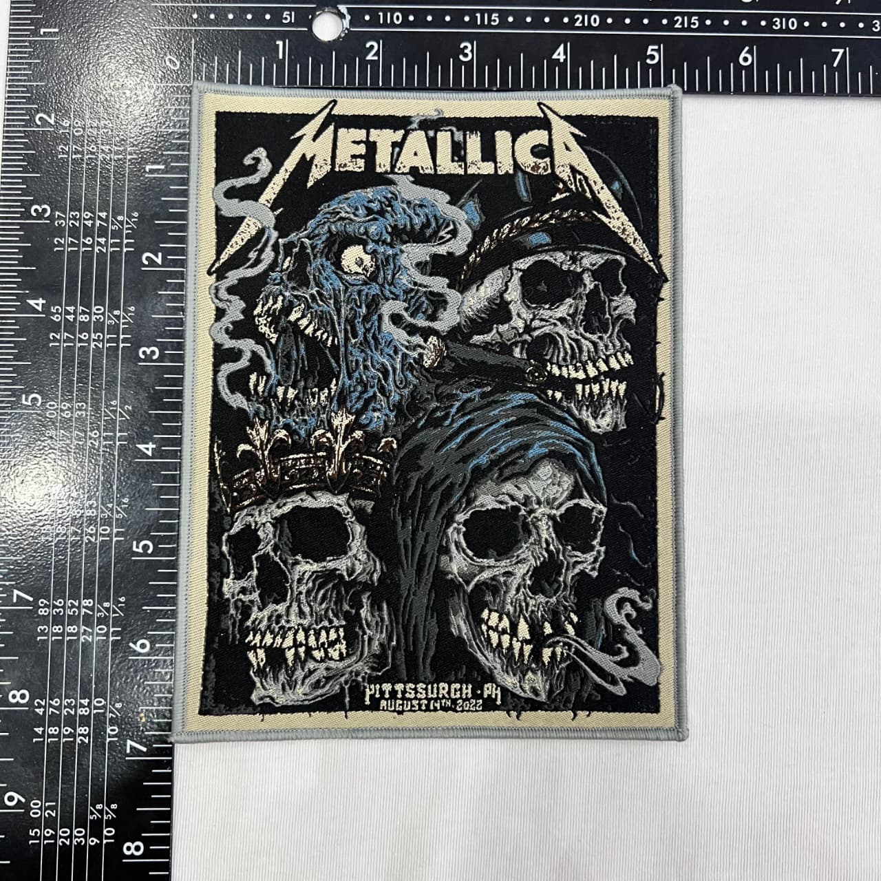 783punx-small-patch-metallica-pittsburgh-2022-patch-tiss-bordure-noire image 4