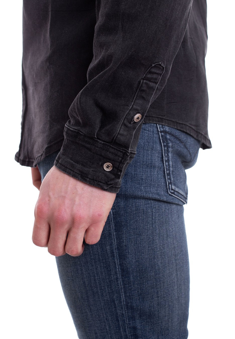 brandit-riley-denim-black-chemise-jean-noir-taille-m image 5