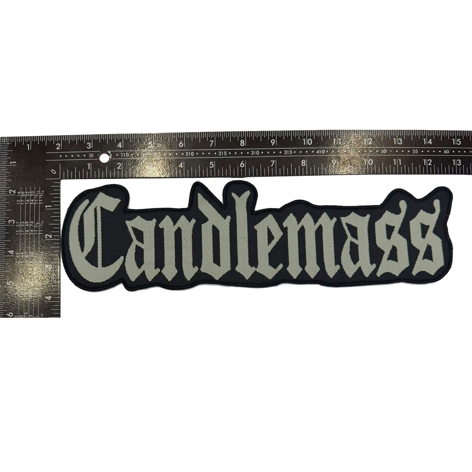 candlemass-logo-patch-tiss-surdimensionn-bordure-noire image 3