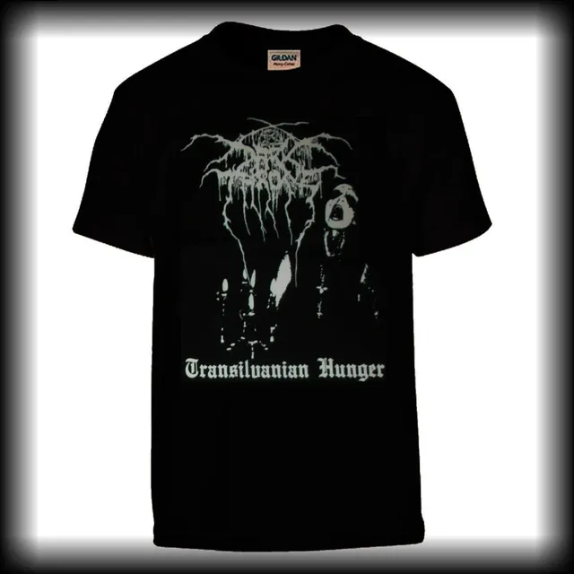 darkthrone-transilvanian-hunger-t-shirt-black-metal-noir-gildan image 1