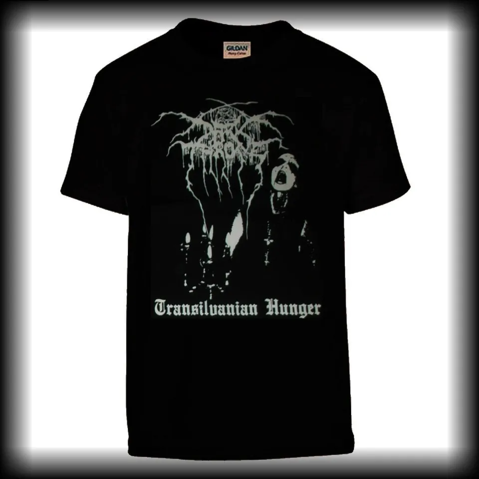 darkthrone-transilvanian-hunger-t-shirt-black-metal-noir-gildan image 1
