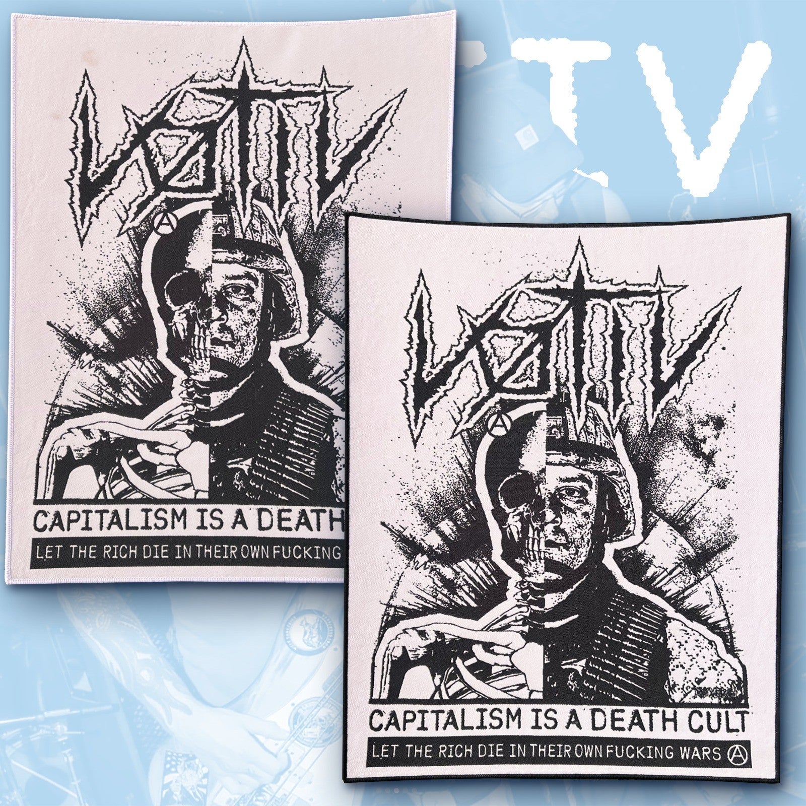 v-tiv-capitalism-is-a-death-cult-backpatch-tiss-bordure-noire image 2
