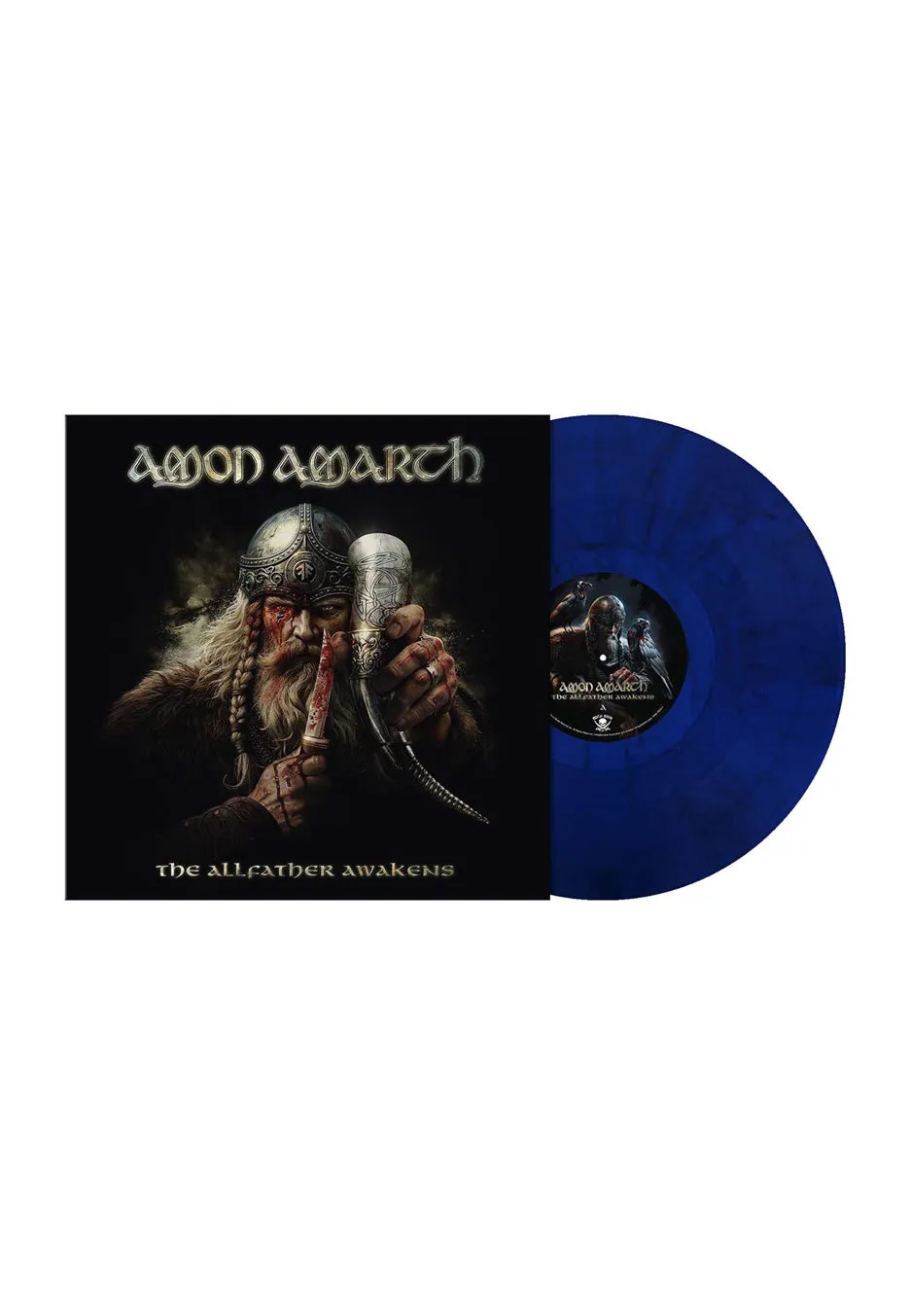 amon-amarth-the-allfather-awakens-vinyle-bleu-marbr-death-metal image 1