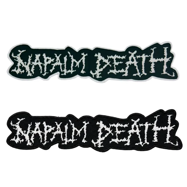 napalm-death-logo-backpatch-tiss-oversize-blanc image 1