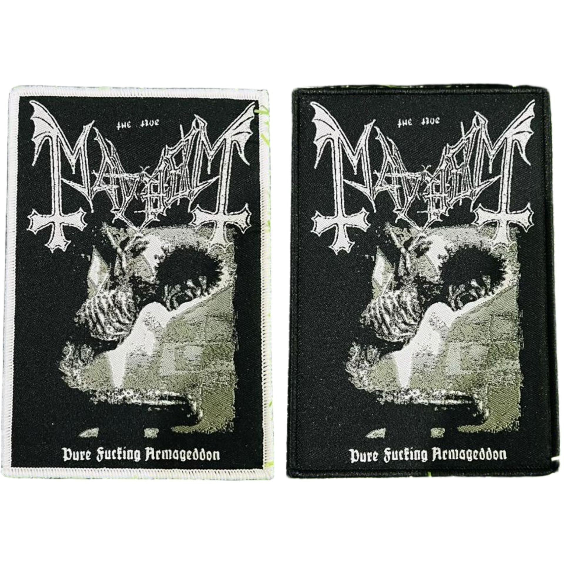 mayhem-pure-fucking-armageddon-patch-tiss-bordure-blanche image 1