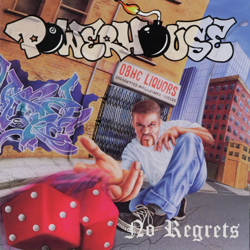 powerhouse-no-regrets-vinyle-lp-neon-coral-spatter image 1