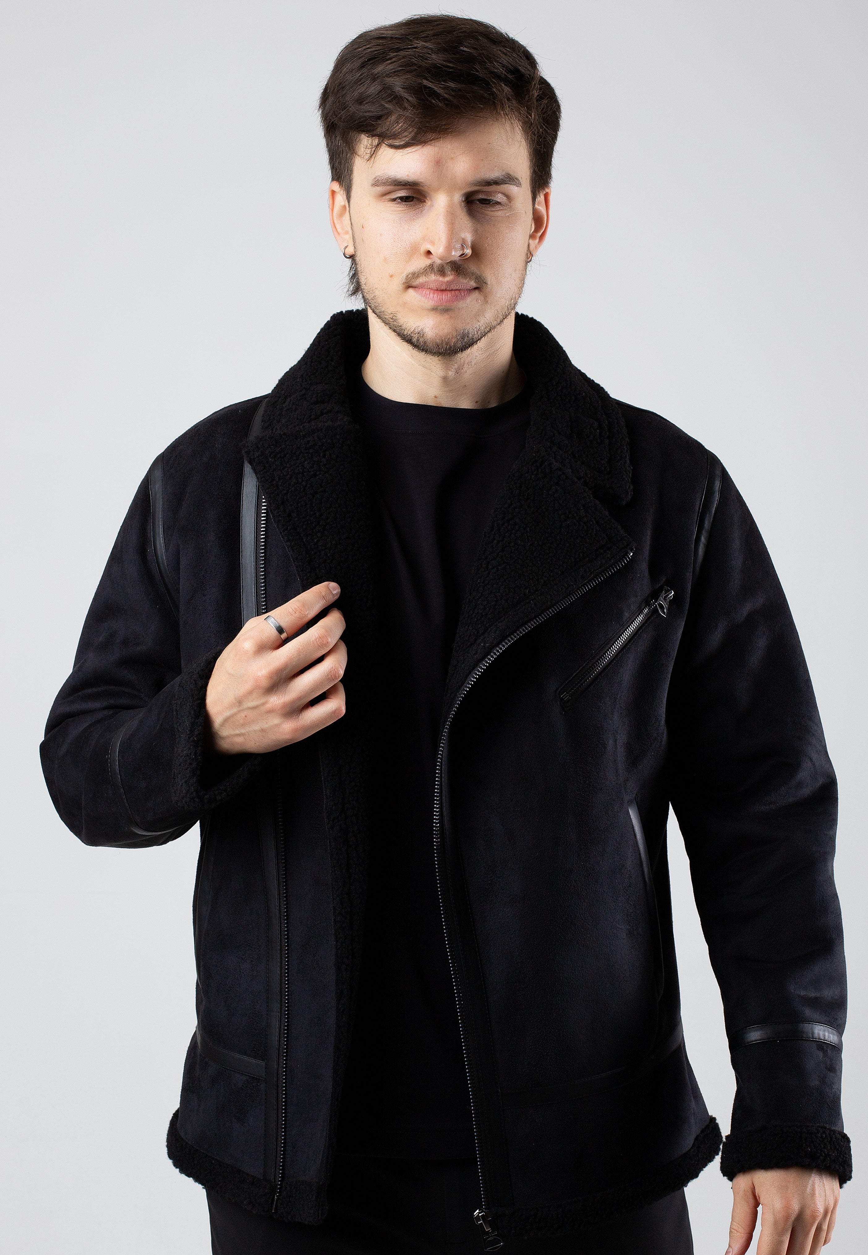 only-sons-robyn-veste-aviateur-noir-homme image 2