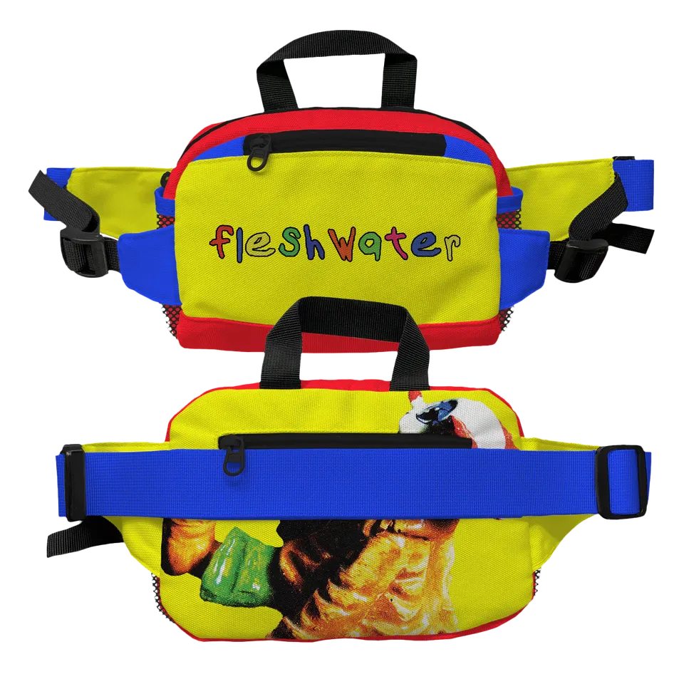 fleshwater-clown-side-bag-sacoche-rouge-jaune-bleu image 1