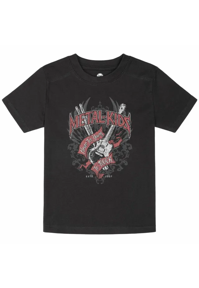 metal-kids-never-too-young-to-rock-t-shirt-enfant image 1