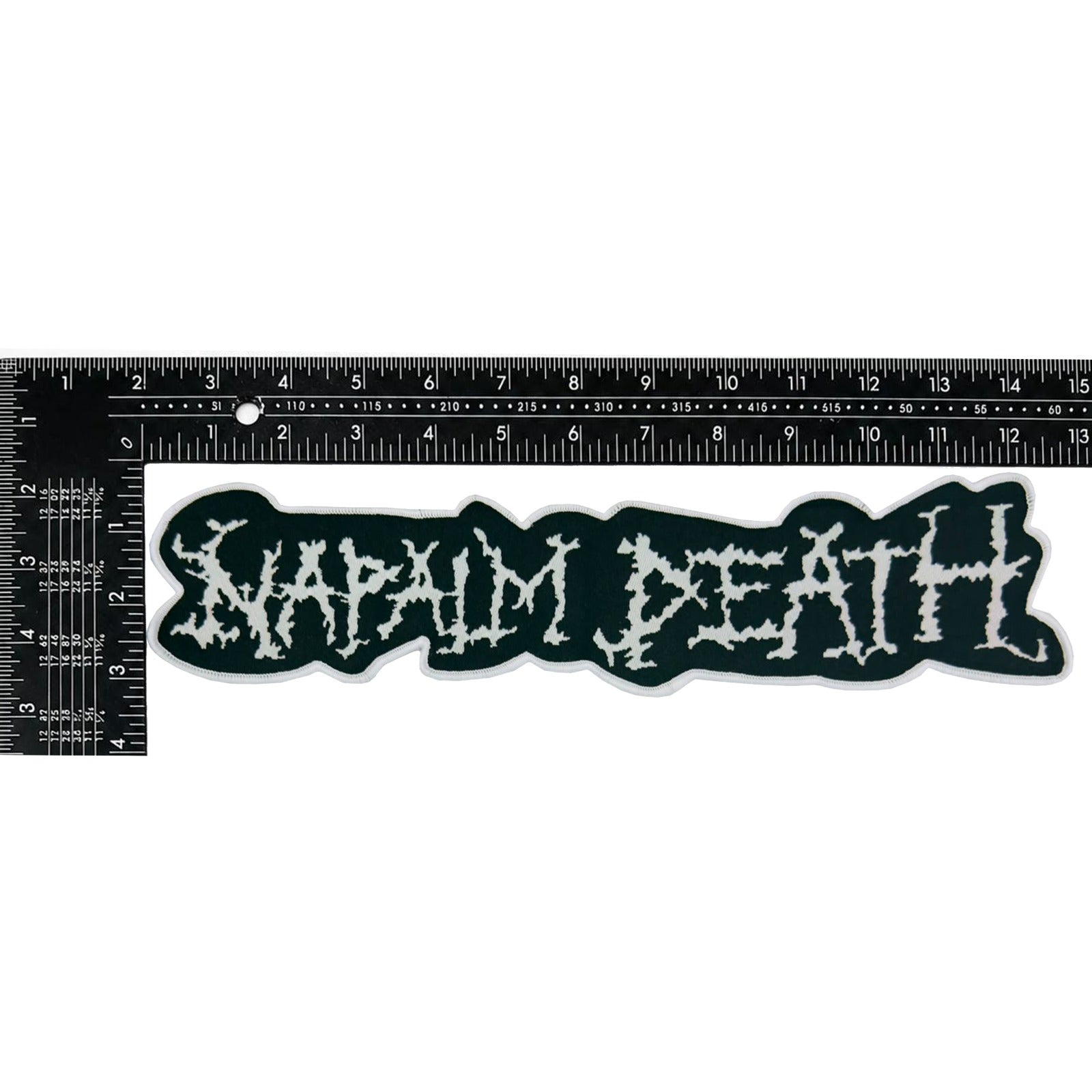 napalm-death-logo-backpatch-tiss-oversize-blanc image 5