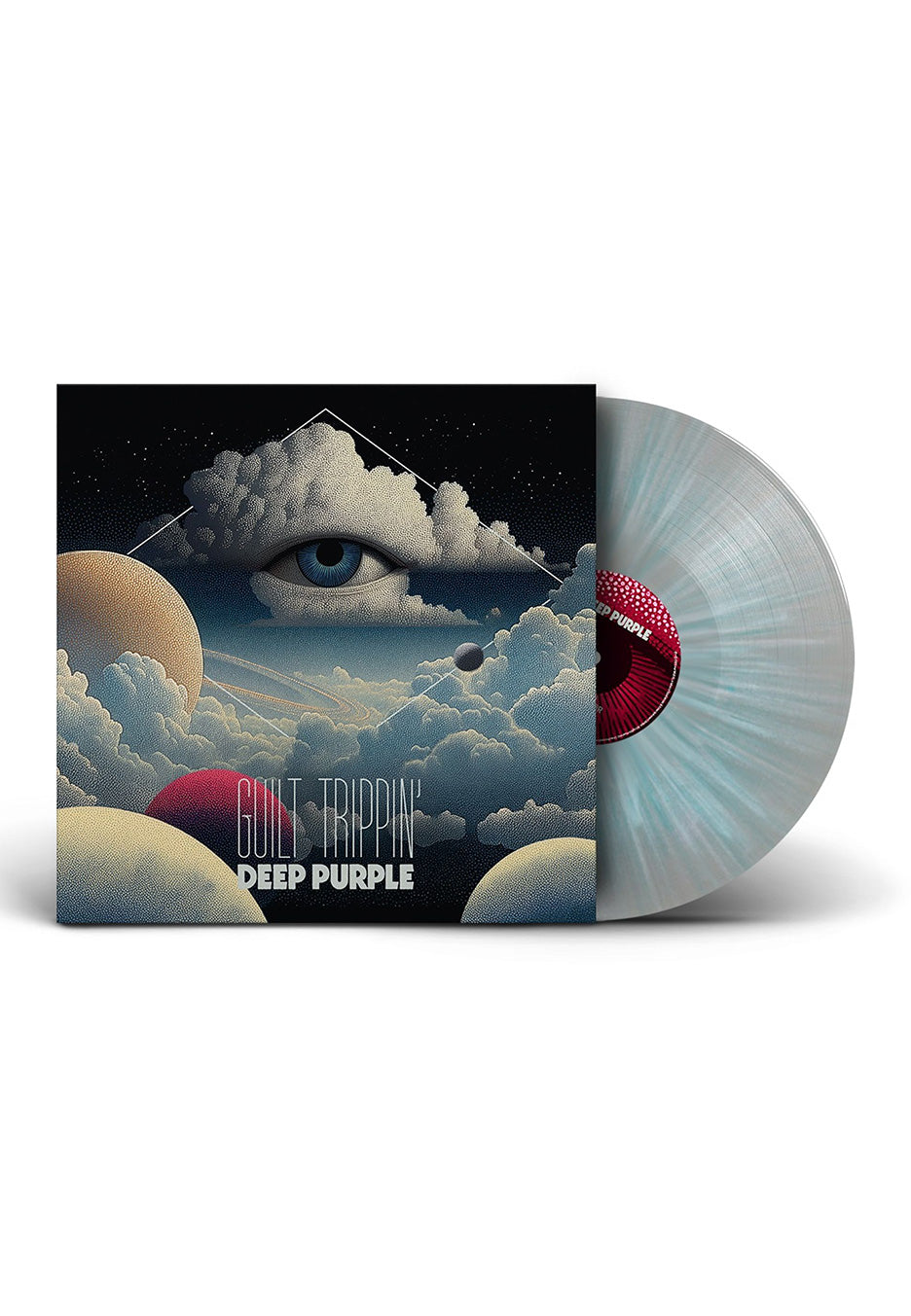 deep-purple-guilt-trippin-vinyle-argent-bleu-splatter-collector image 1
