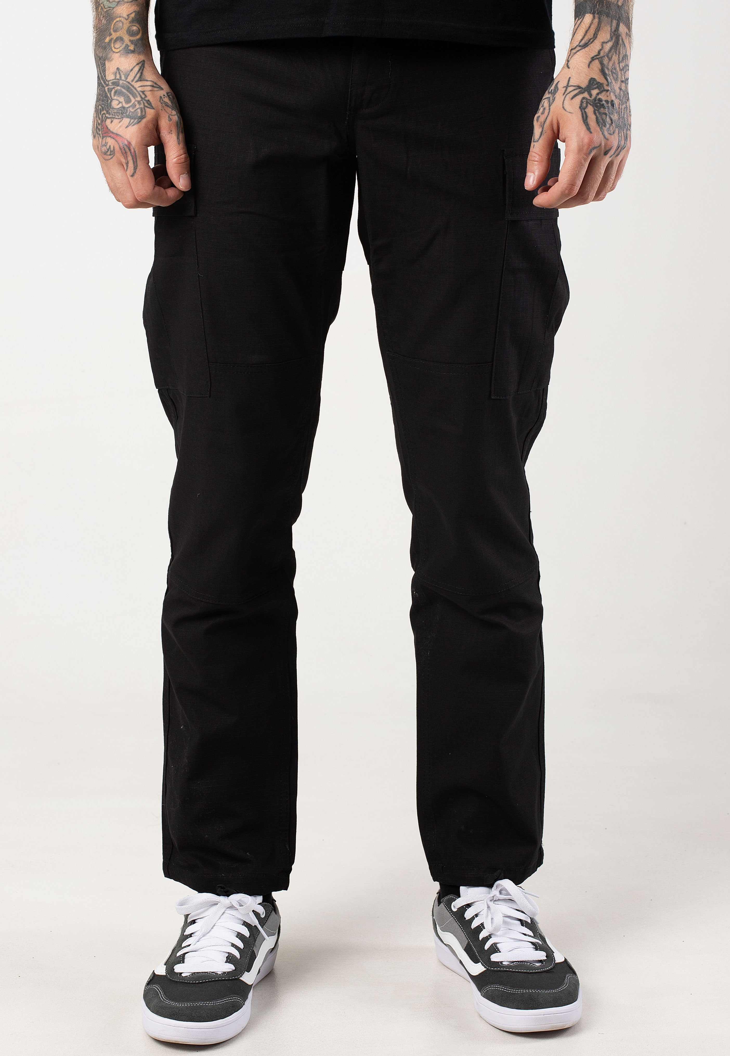 mil-tec-us-bdu-slim-fit-pantalon-cargo-noir-m-coton image 1