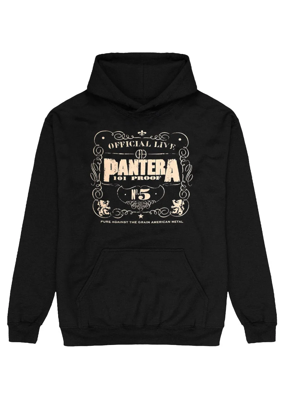 pantera-101-proof-hoodie-noir-homme-thrash-metal image 1
