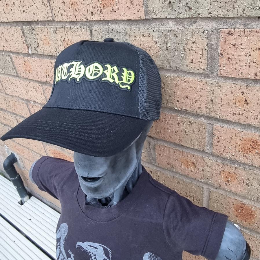 bathory-logo-casquette-trucker-phosphorescente-noire image 2