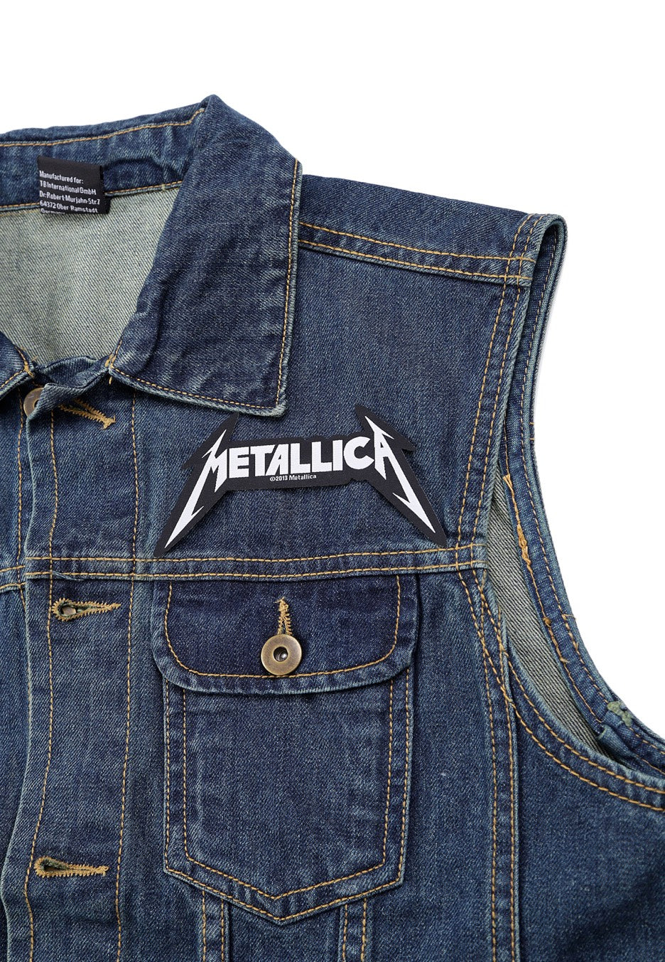 metallica-logo-die-cut-patch-noir-thrash-metal image 2