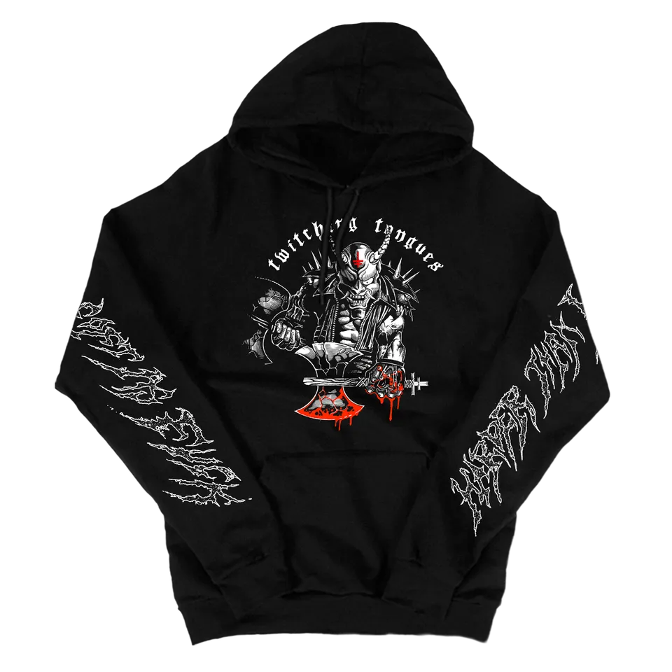 twitching-tongues-samurai-axe-sweat-noir-taille-xl image 1