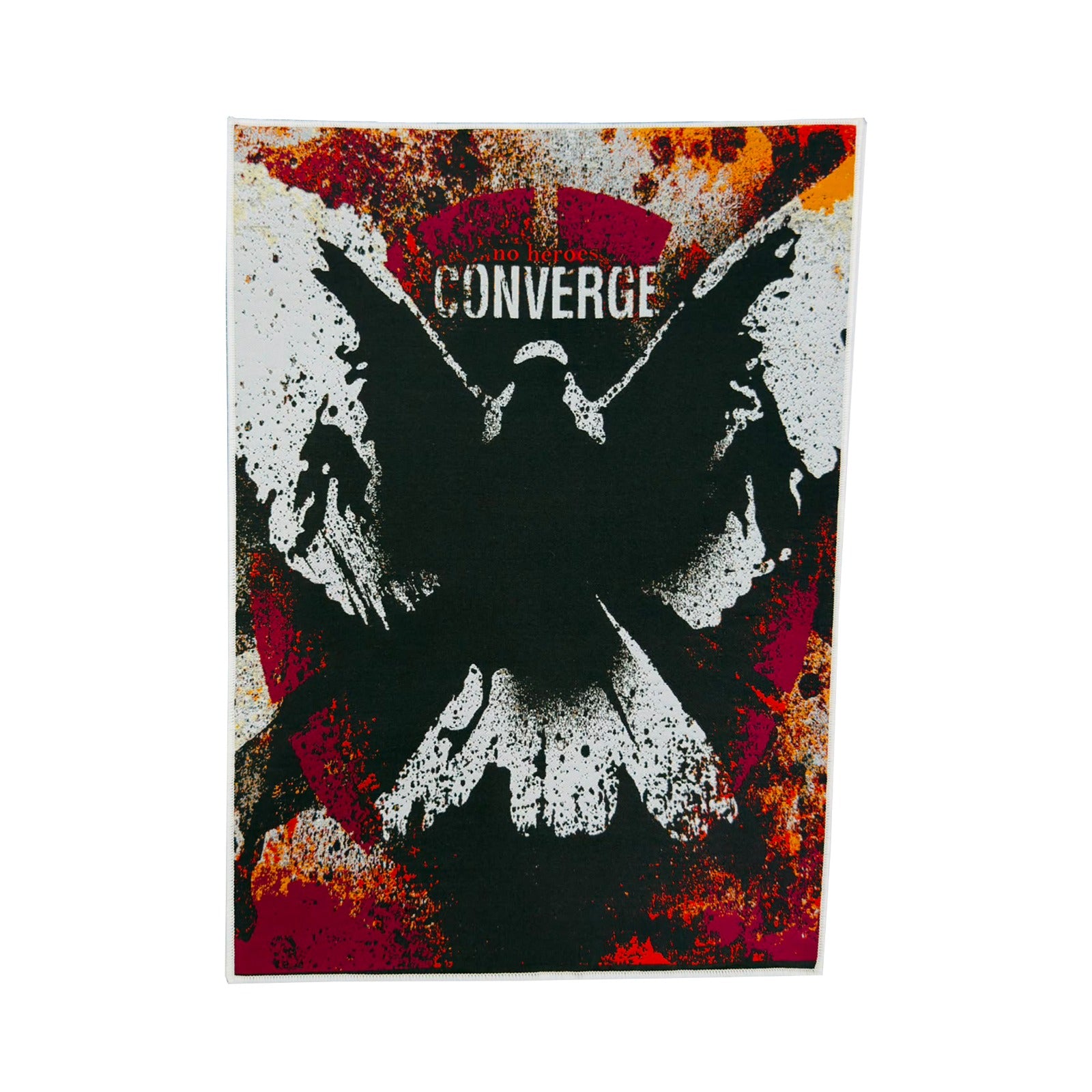 783punx-converge-no-heroes-backpatch-tiss-bordure-noire image 8