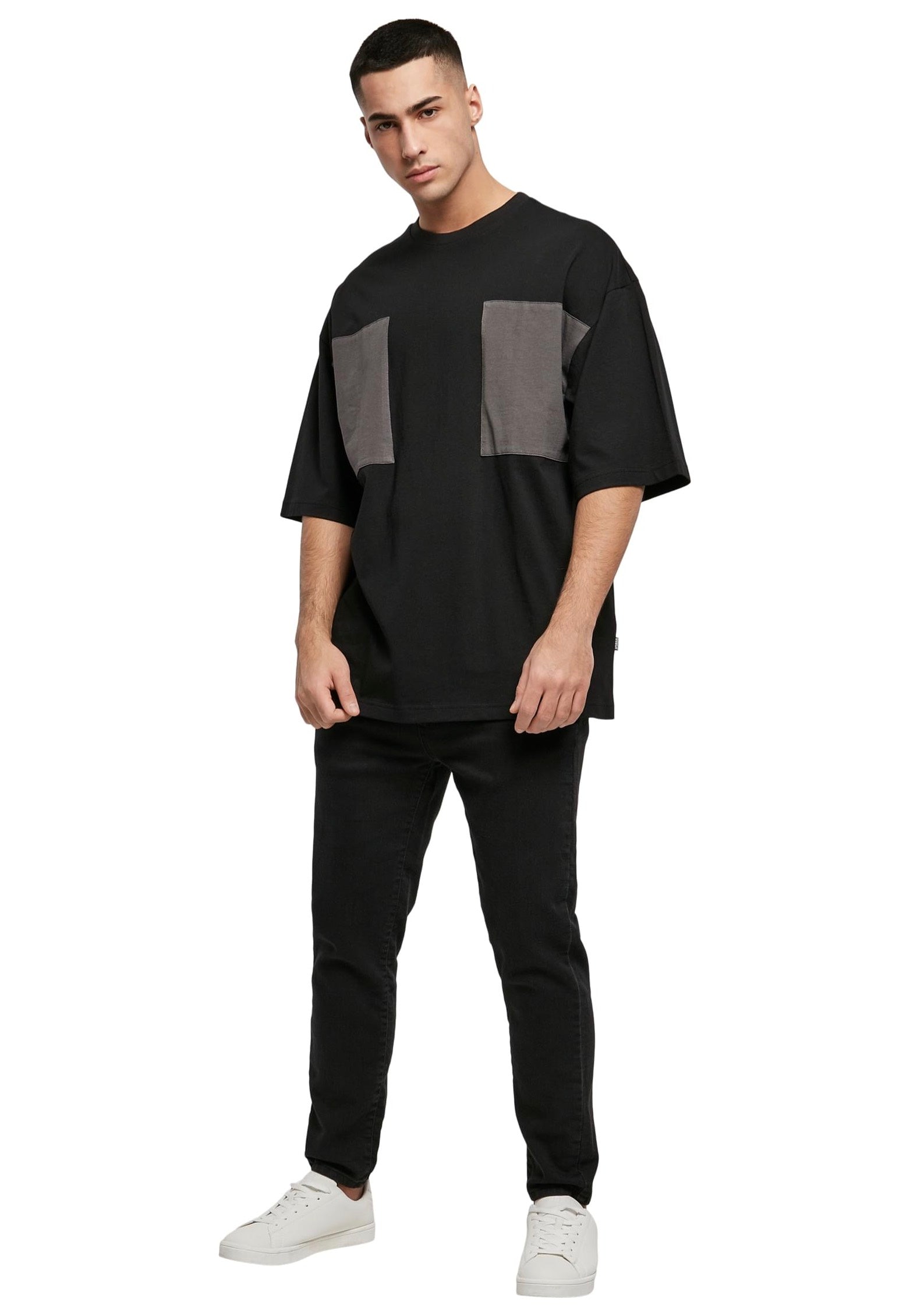 urban-classics-big-double-pocket-t-shirt-noir image 2