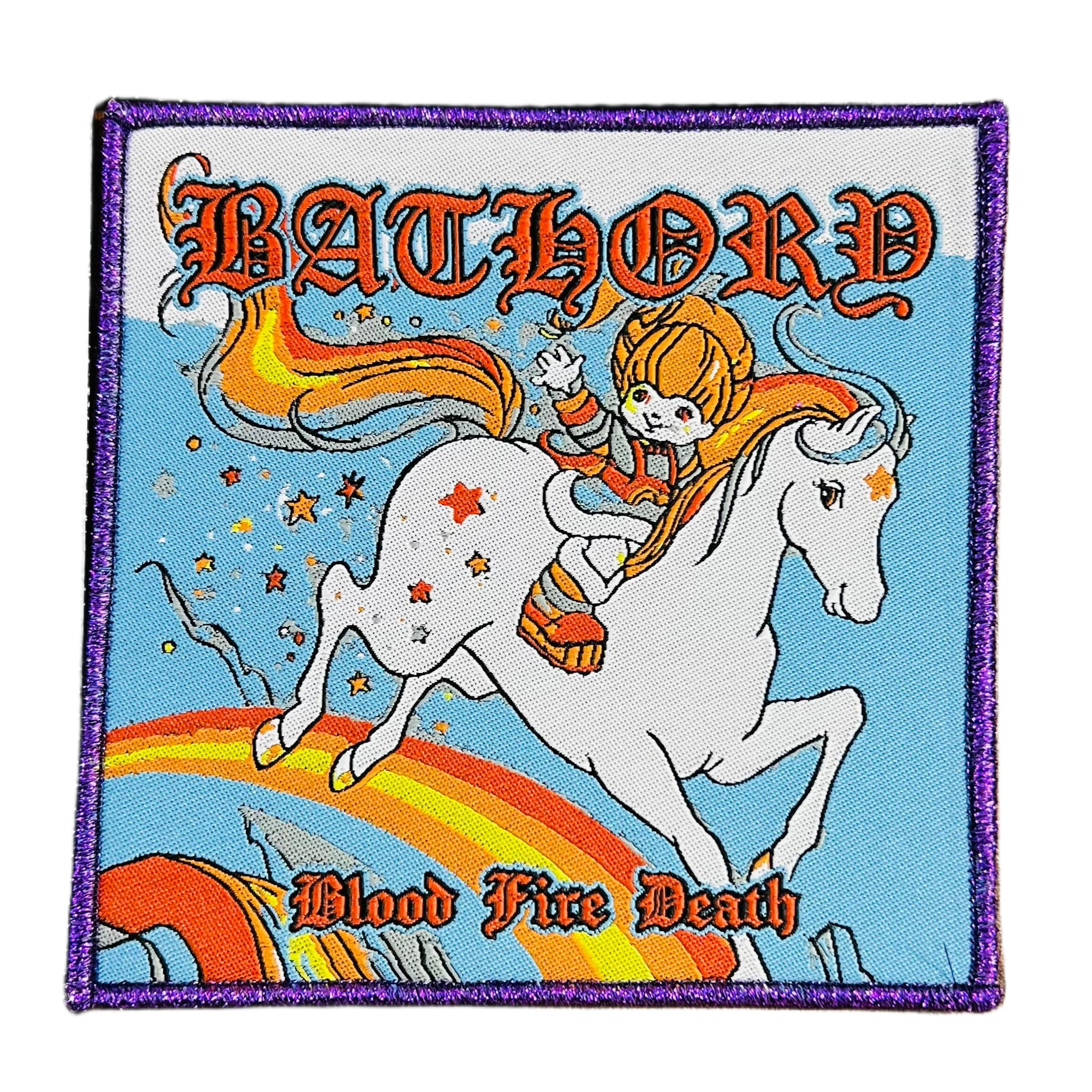 bathory-blood-fire-death-patch-tiss-bordure-rose image 3
