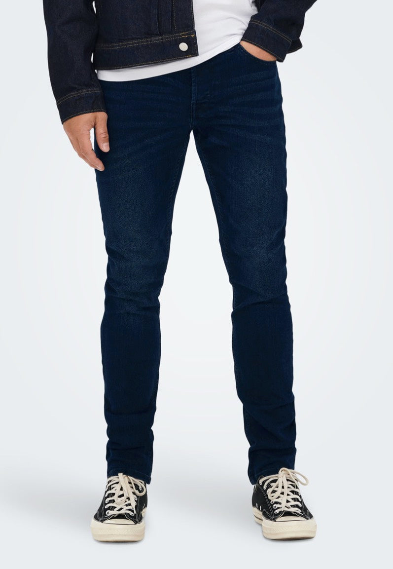 only-sons-loom-life-slim-jean-slim-homme-bleu-denim-w32-l32 image 1