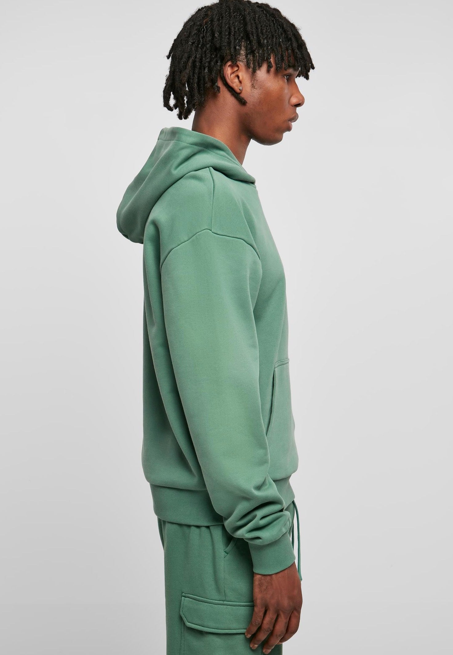 urban-classics-ultra-heavy-leaf-sweat-capuche-vert image 3