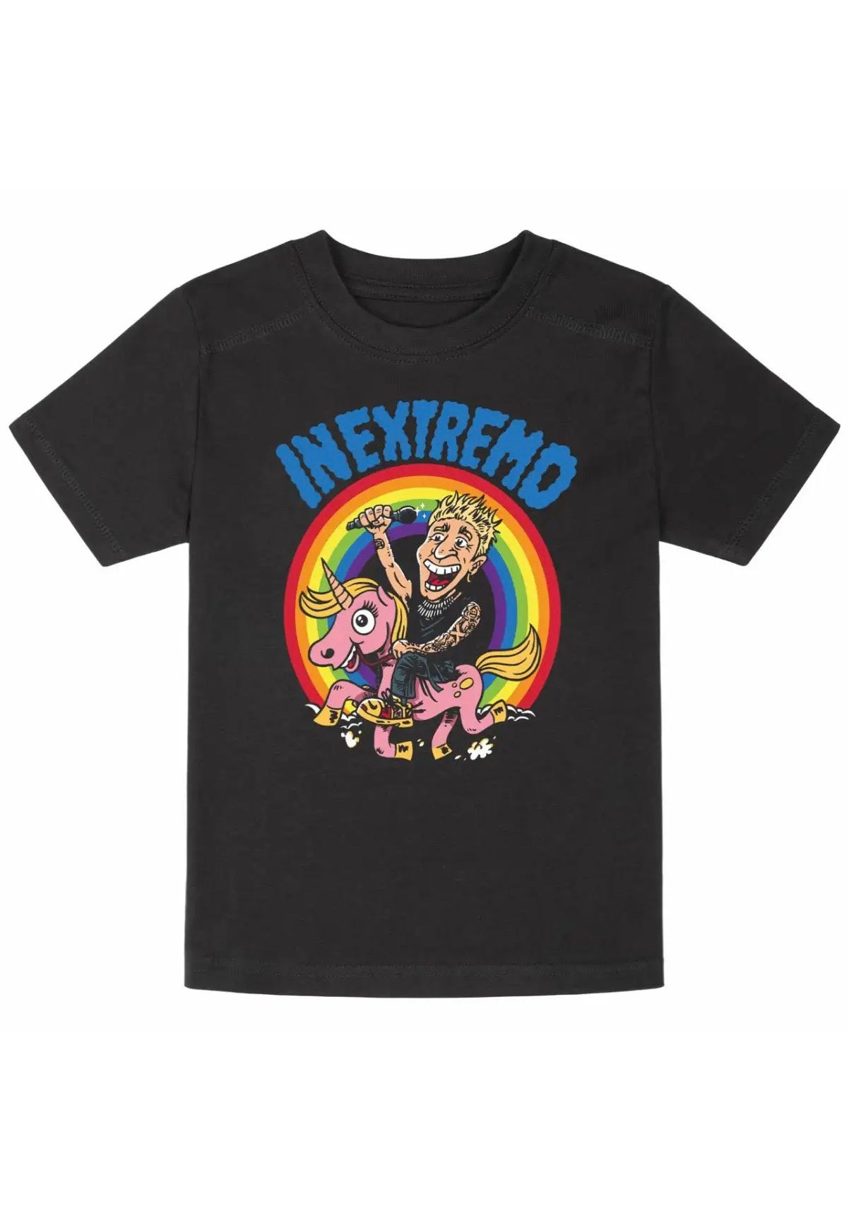 in-extremo-das-letzte-einhorn-t-shirt-enfant-noir-coton image 1