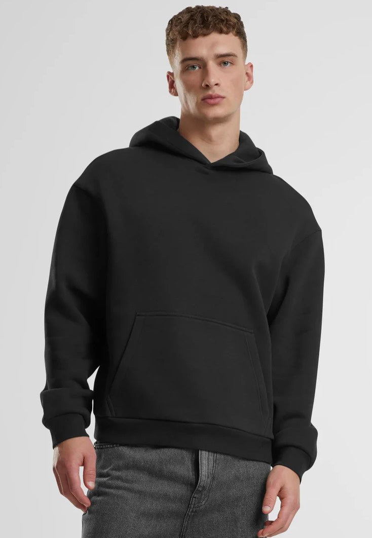 urban-classics-fluffy-black-hoodie-sweat-capuche-noir image 1