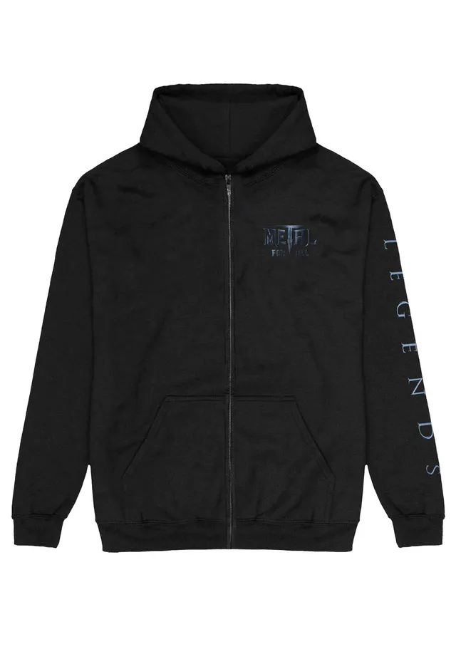 all-for-metal-legendes-sweat-zipp-noir-homme image 1