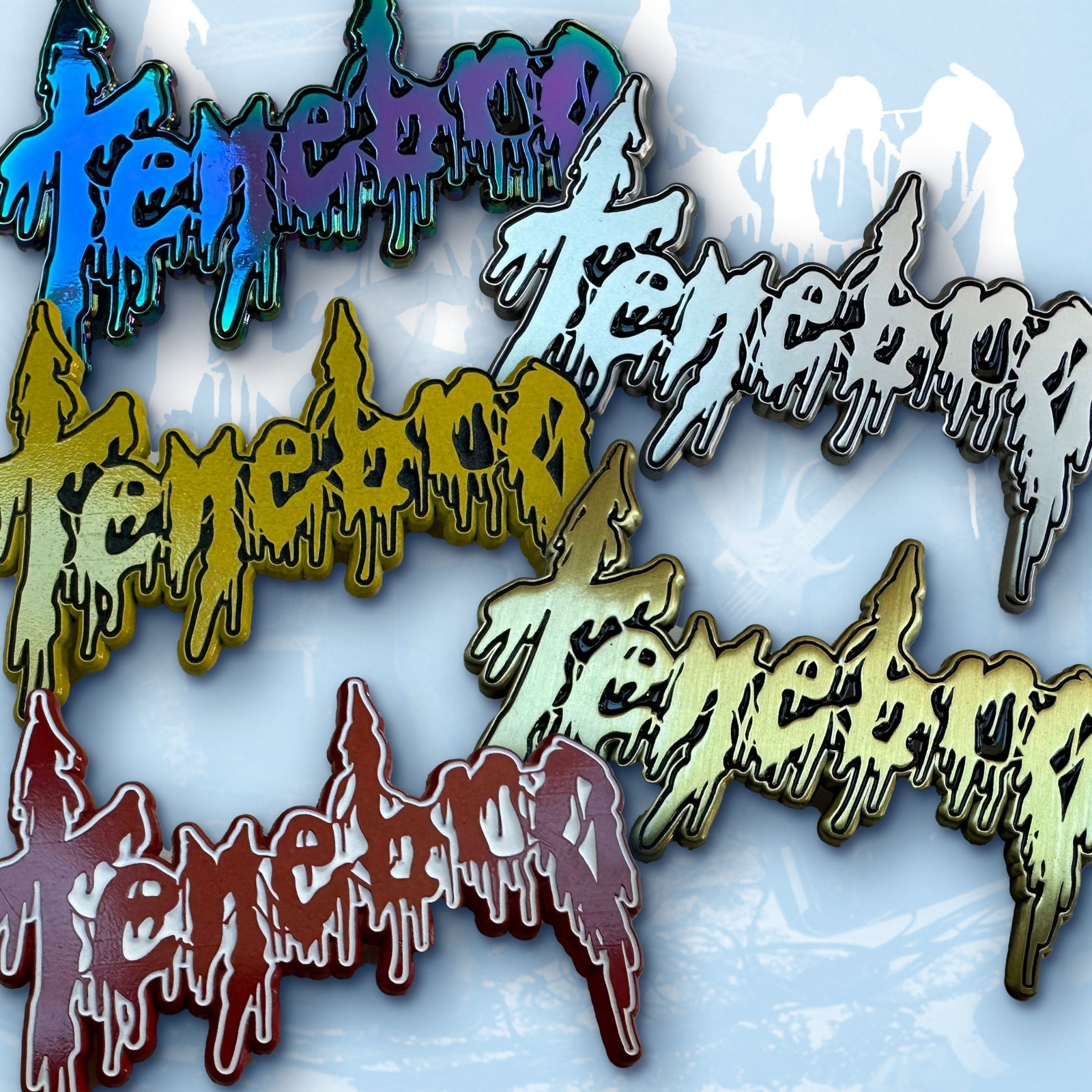 783punx-tenebro-logo-pin-s-mail-rainbow-plating-58-mm image 1
