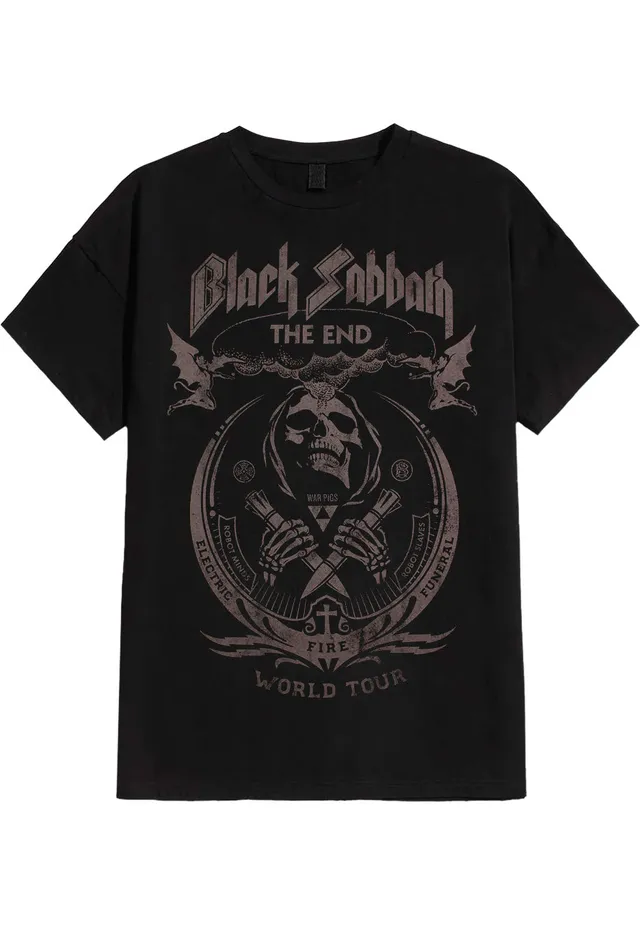 black-sabbath-the-end-mushroom-cloud-t-shirt-noir-l-metal image 1
