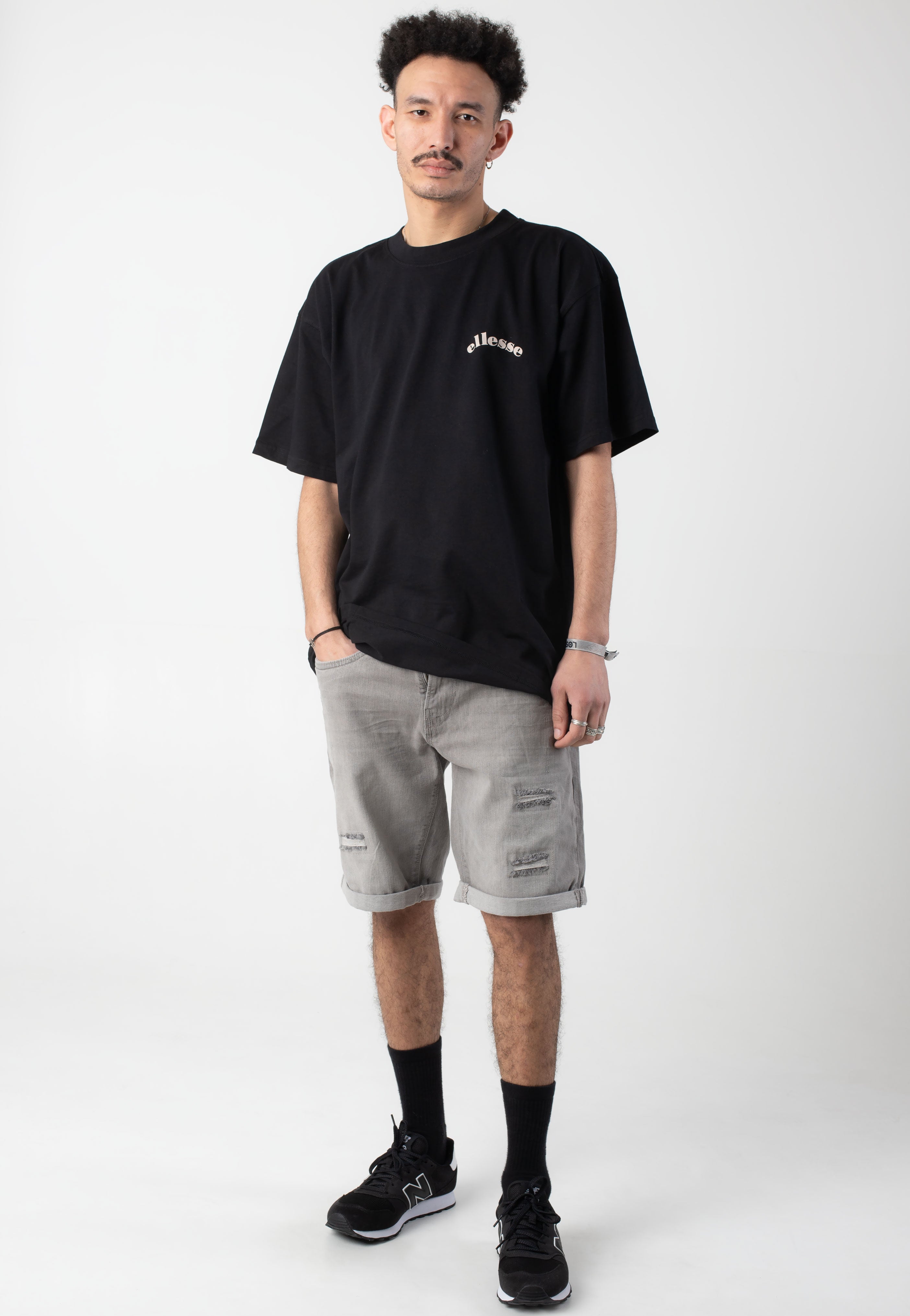 indicode-kaden-holes-short-jean-gris-clair-homme image 1