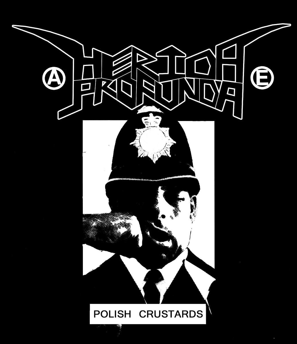 herida-profunda-polish-crustards-t-shirt-noir-manches-courtes image 1